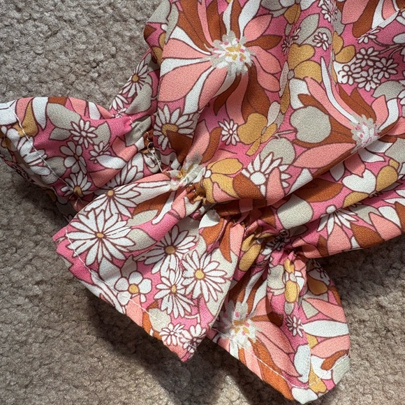 Peach Love California Floral Maxi Dress - Pink and White - Picture 3 of 5